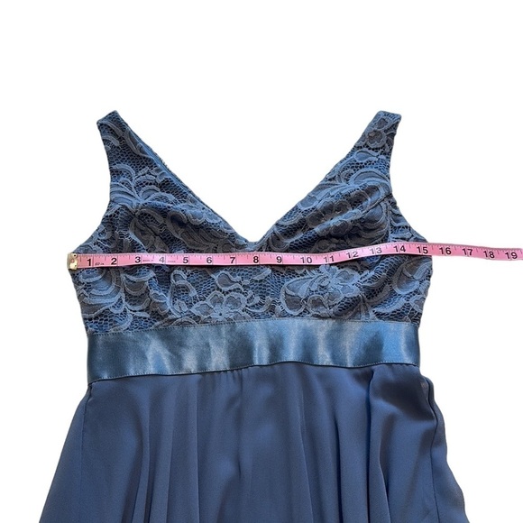 Ever-Pretty V- Neck Lace A Line Chiffon Cocktail Dress - Size Small - Picture 8 of 10